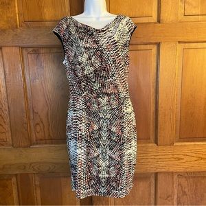 Flattering ruching on work to evening dress